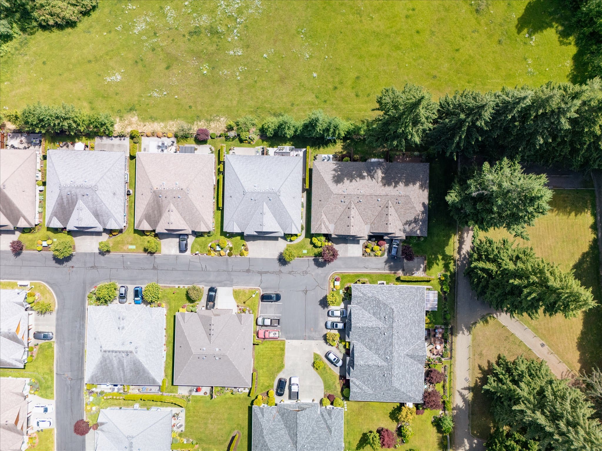 Aerial real estate photography in Campbell River, BC