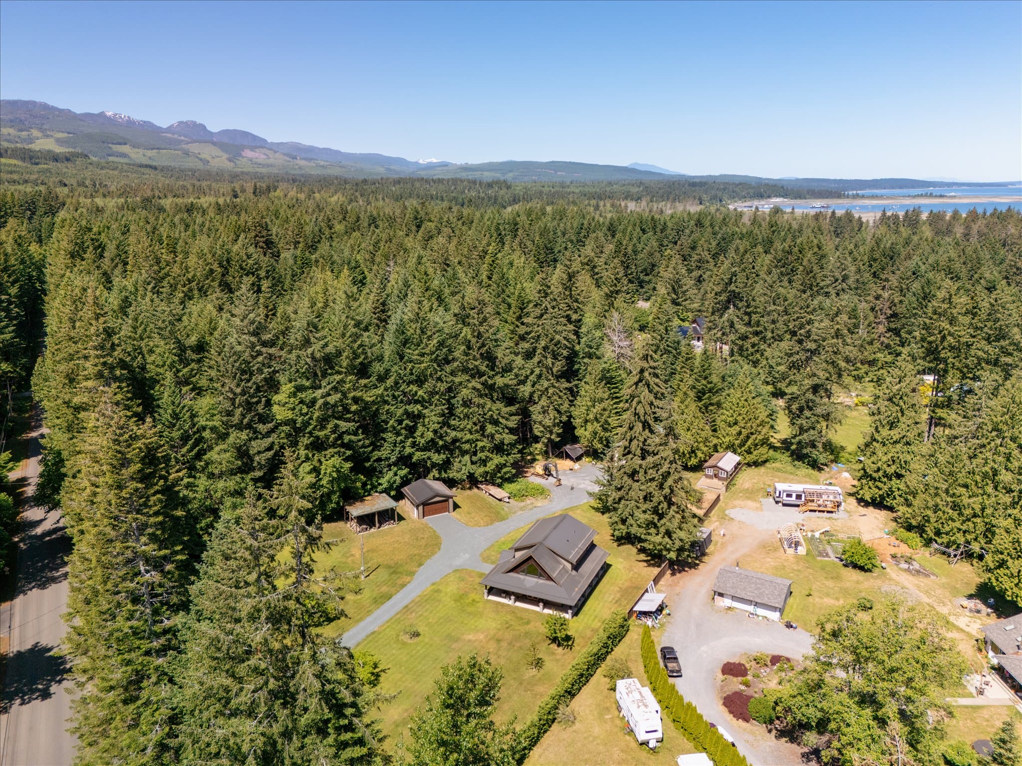 Aerial real estate photography in Fanny Bay, BC